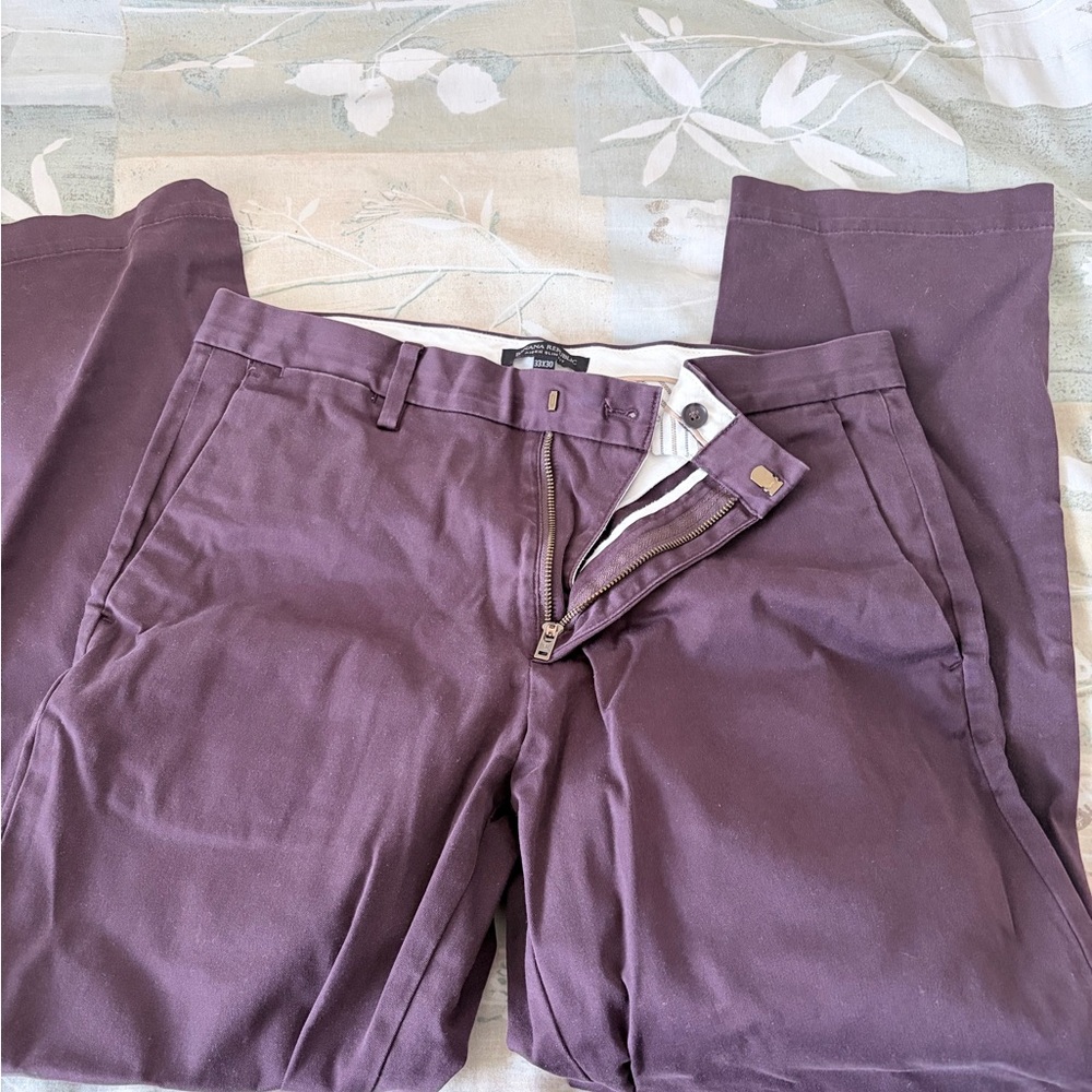 Banana Republic Men's Dark Purple Chinos